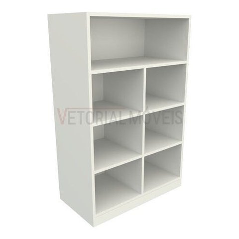 Armário Colmeia Cabideiro Montessoriano M4 Closet Infantil - Branco