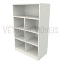 Ver imagem 3 de Armário Colmeia Cabideiro Montessoriano M4 Closet Infantil - Branco