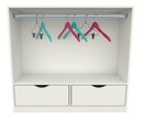 Ver imagem 2 de Armário Colmeia Cabideiro Montessoriano M5 Closet Infantil - Branco