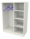 Ver imagem 3 de Armário Infantil Cabideiro Montessoriano M3 100% Mdf Closet - Branco
