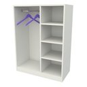Ver imagem 3 de Armário Infantil Cabideiro Montessoriano M3 100% Mdf Closet - Branco