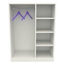 Ver imagem 4 de Armário Infantil Cabideiro Montessoriano M3 100% Mdf Closet - Branco