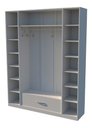Ver imagem 4 de Armário Colmeia Cabideiro Gaveta 1,40m Closet, loja - Branco