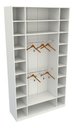 Ver imagem 2 de Armário Colmeia Cabideiro M9 100% Mdf Closet Roupas Loja - Branco