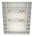 Ver imagem 4 de Armário Colmeia Cabideiro 2,40M X 2,0M X 35CM - Branco