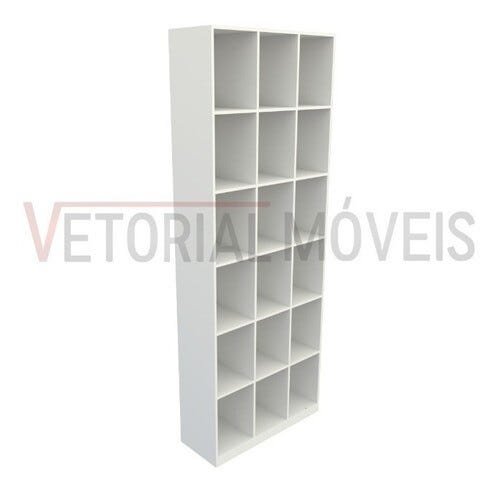 Armário Colmeia M11 100%mdf Organizador Estante Prateleira - Branco - 2