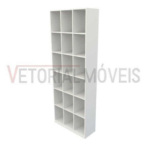 Armário Colmeia M11 100%mdf Organizador Estante Prateleira - Branco - 3