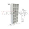 Armário Colmeia M11 100%mdf Organizador Estante Prateleira - Branco - 1
