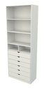 Ver imagem 2 de Armário Misto Prateleira Gaveteiro M33+4 Pés Base U - Branco