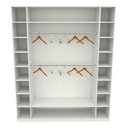 Ver imagem 1 de Armário Colmeia Cabideiro M4 100%mdf (closet Loja) - Branco