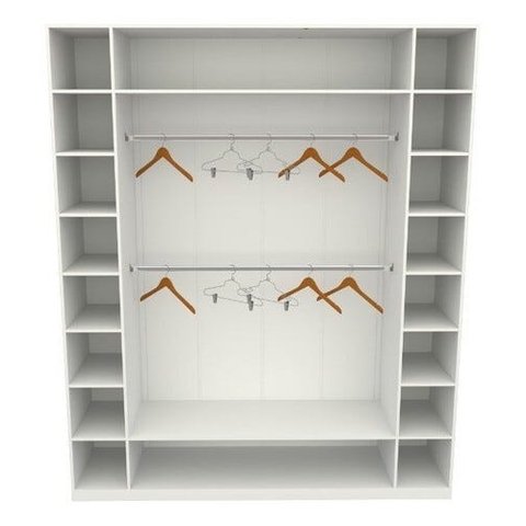 Armário Colmeia Cabideiro M4 100%mdf (closet Loja) - Branco