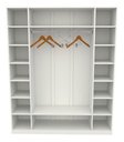 Ver imagem 4 de Armário Colmeia Cabideiro M13 100% Mdf Closet Roupa Loja - Branco