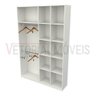Armário Colmeia Cabideiro Duplo M14 100% Mdf Loja Closet - Branco - 4