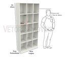 Ver imagem 1 de Armário Colmeia M15 (organizador, Estante, Prateleira ) - Branco