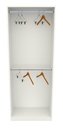 Ver imagem 3 de Armário Arara Dupla M11 100% Mdf (closet Lojas Cabideiro) - Branco