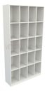 Ver imagem 1 de Armário Colmeia M7 100%mdf Organizador, Estante, Prateleira - Branco