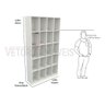 Armário Colmeia M7 100%mdf Organizador, Estante, Prateleira - Branco - 2
