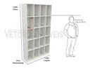Ver imagem 2 de Armário Colmeia M7 100%mdf Organizador, Estante, Prateleira - Branco