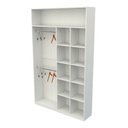 Ver imagem 3 de Armário Colmeia Cabideiro Duplo M12 100% Mdf Roupeiro Closet - Branco