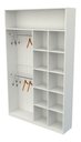 Ver imagem 3 de Armário Colmeia Cabideiro Duplo M12 100% Mdf Roupeiro Closet - Branco