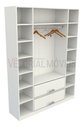 Ver imagem 1 de Armário Colmeia Cabideiro Gaveta M11 100% Mdf (closet Loja) - Branco