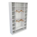 Ver imagem 1 de Armário Colmeia Cabideiro M10 100%mdf (closet / Expositor) - Branco