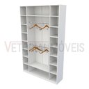 Ver imagem 4 de Armário Colmeia Cabideiro M10 100%mdf (closet / Expositor) - Branco