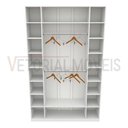 Ver imagem 5 de Armário Colmeia Cabideiro M10 100%mdf (closet / Expositor) - Branco