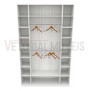 Ver imagem 5 de Armário Colmeia Cabideiro M10 100%mdf (closet / Expositor) - Branco