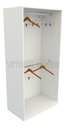 Ver imagem 1 de Armário Arara Dupla M5 100% Mdf (closet Lojas Organizador) - Branco