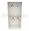 Ver imagem 4 de Armário Arara Dupla M5 100% Mdf (closet Lojas Organizador) - Branco