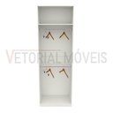 Ver imagem 4 de Armário Arara Dupla M6 100% Mdf (closet Lojas Organizador) - Branco