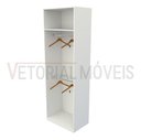 Ver imagem 2 de Armário Arara Dupla M6 100% Mdf (closet Lojas Organizador) - Branco