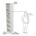 Ver imagem 1 de Armário Colmeia Eloisa M9 100% Mdf Closet Lojas Expositor - Branco