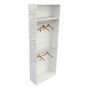 Ver imagem 1 de Armário Arara Dupla M8 100% Mdf (closet Lojas Organizador) - Branco