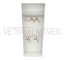 Ver imagem 4 de Armário Arara Dupla M8 100% Mdf (closet Lojas Organizador) - Branco
