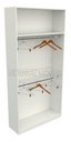 Ver imagem 1 de Armário Arara Dupla M10 100% Mdf (closet Lojas Organizador) - Branco