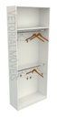 Ver imagem 1 de Armário Arara Dupla M12 100% Mdf (closet Lojas Organizador) - Branco
