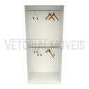 Ver imagem 2 de Armário Arara Dupla M14 100% Mdf (closet Lojas Organizador) Anúncio com variação - Branco