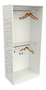 Ver imagem 1 de Armário Arara Dupla M14 100% Mdf (closet Lojas Organizador) Anúncio com variação - Branco