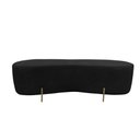 Ver imagem 3 de Puff Decorativo Alana Couro Preto