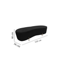 Ver imagem 6 de Puff Decorativo Alana Couro Preto