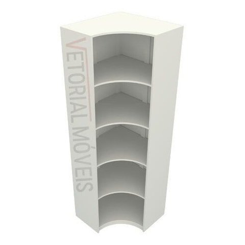 Armário Prateleira De Canto M3 100% Mdf (closet / Expositor) - Branco
