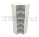 Ver imagem 5 de Armário Prateleira De Canto M3 100% Mdf (closet / Expositor) - Branco
