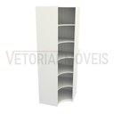 Ver imagem 4 de Armário Prateleira De Canto M6 100% Mdf (closet Expositor) - Branco