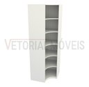 Ver imagem 4 de Armário Prateleira De Canto M6 100% Mdf (closet Expositor) - Branco