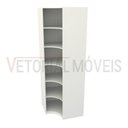 Ver imagem 3 de Armário Prateleira De Canto M6 100% Mdf (closet Expositor) - Branco