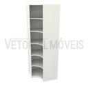 Ver imagem 3 de Armário Prateleira De Canto M6 100% Mdf (closet Expositor) - Branco