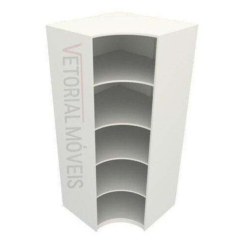Armário Prateleira De Canto M5 100% Mdf (closet Expositor) - Branco