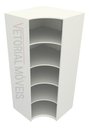 Ver imagem 1 de Armário Prateleira De Canto M5 100% Mdf (closet Expositor) - Branco